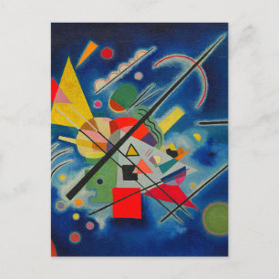 Blaue Malerei von Wassily Kandinsky Postkarte