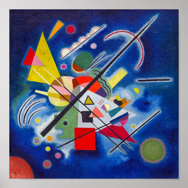 Blaue Malerei | Wassily Kandinsky | Poster (Vorne)