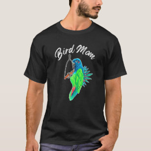 Blaue Mama Pionus Parrot Wasserfarbe T-Shirt