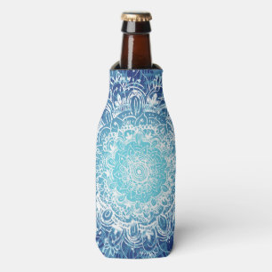 Blaue Mandala Flaschenkühler