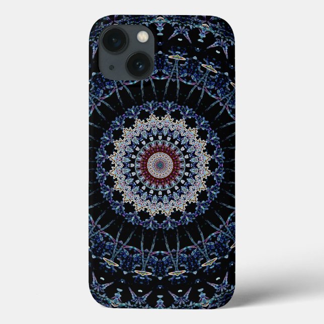 Blaue Mandala iPhone 6 starke Xtreme Case-Mate Hülle (Rückseite)