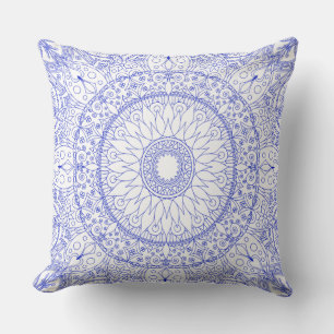 Blaue Mandala-Kissen Kissen
