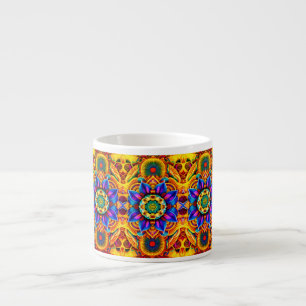 Blaue Mandala-Wasserflasche Espressotasse