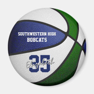 Blaue Mannschaft: Jungs Basketball Magnet