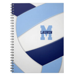 Blaue Mannschaft Sport Kinder Volleyball Notizblock
