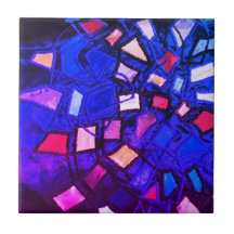 Blaue Marine lila rosa Seeschifffahrt abstrakt