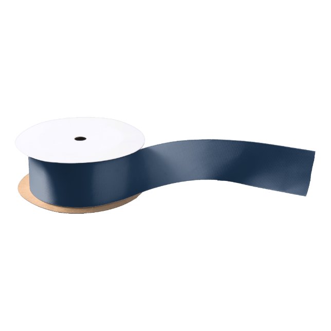 Blaue Marine-schlichter Normallack Satinband (Spule)