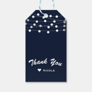 Blaue marineblaue Lichterkette Moderne elegante Ch Geschenkanhänger