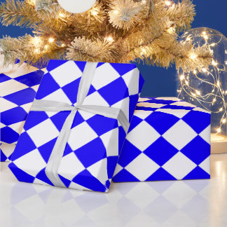 Blaue Markierung Geschenkpapier