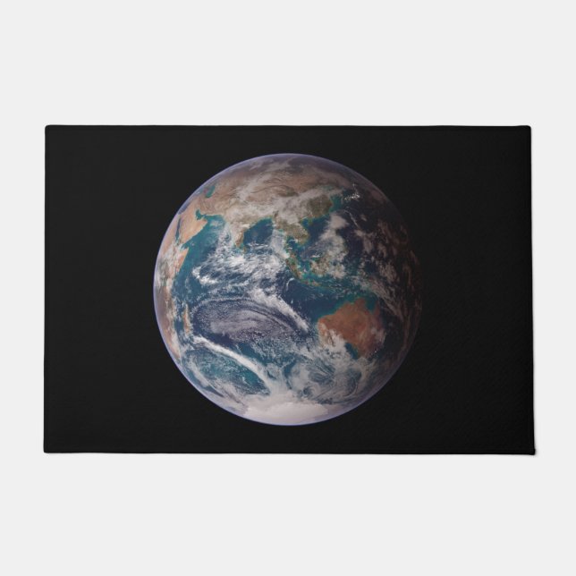 Blaue Marmorerde (östliche Hemisphäre) Fußmatte (Vorderseite)