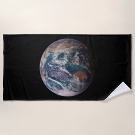 Blaue Marmorerde (östliche Hemisphäre) Strandtuch