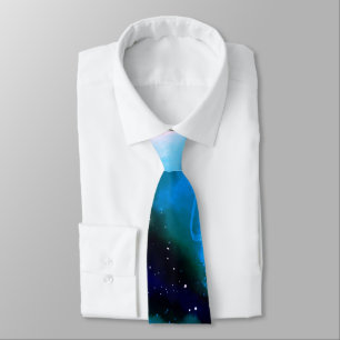 Blaue marmorierte Außenwelt Abstrakter Hintergrund Krawatte
