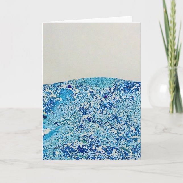 Blaue Marmorkunst Karte (Vorderseite)