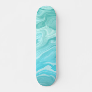 Blaue Marmormuster Skateboard