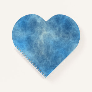 Blaue Marmorplatte Abstrakt Notizbuch