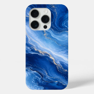 Blaue Marmorwellen Luxus Abstrakt Case-Mate iPhone Hülle