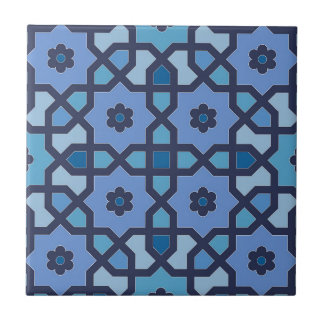 Blaue marokkanische Keramik Tile Fliese