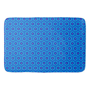 Blaue marokkanische Rose Tile Bath Mat Badematte