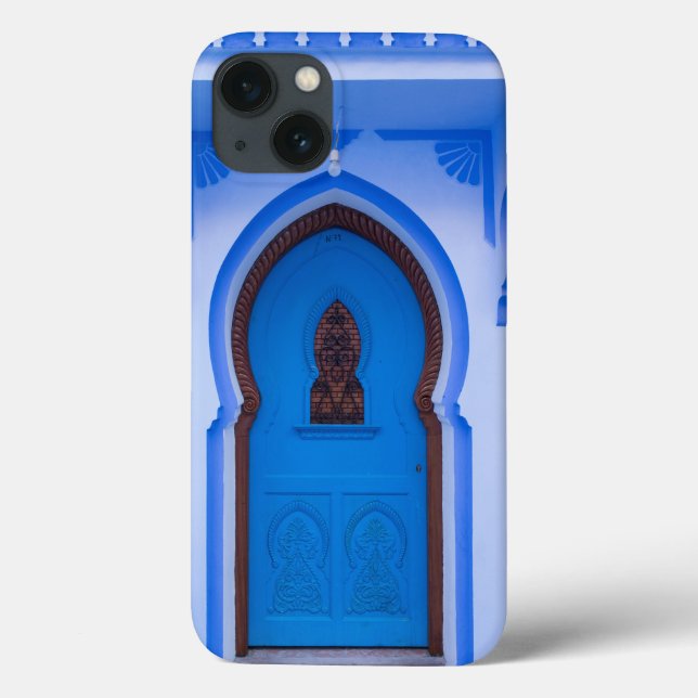 Blaue marokkanische Tür Case-Mate iPhone Hülle (Rückseite)