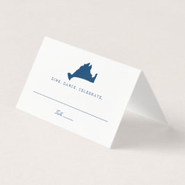 Blaue Marthas Weinkarte Hochzeit