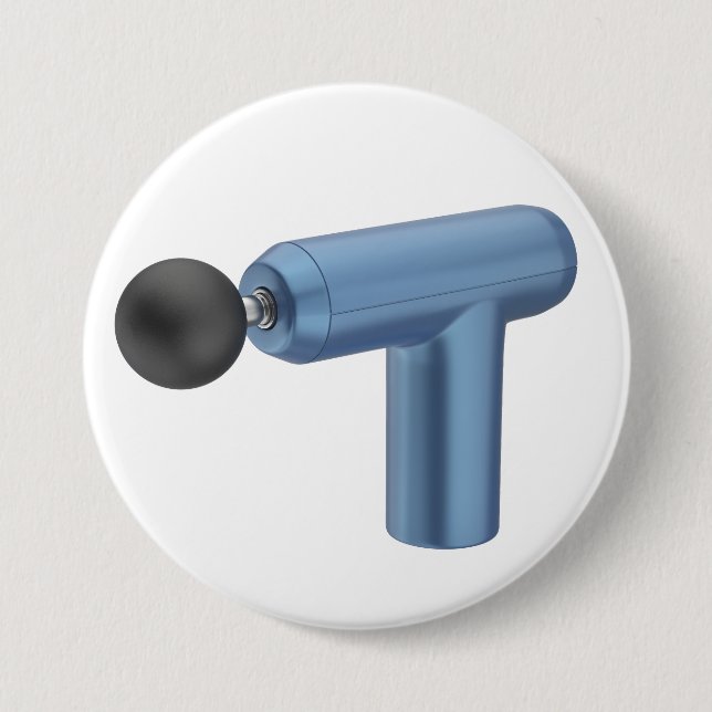 Blaue Massagemaschine Button (Vorderseite)