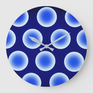 Blaue Mauermauer-Uhr Große Wanduhr