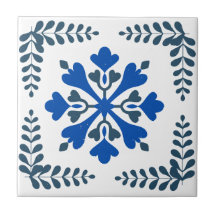 Blaue mediterrane inspirierte Akzente