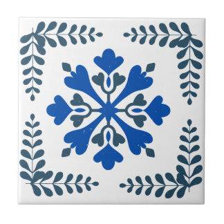 Blaue mediterrane inspirierte Akzente Fliese