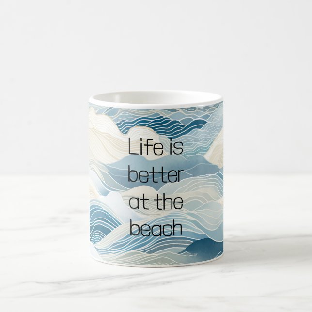 Blaue Meerbrassen Kaffeetasse (Mittel)