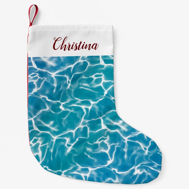 Blaue Meere * Kleiner Weihnachtsstrumpf (Vorderseite)