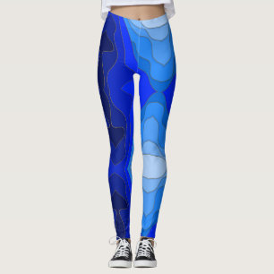Blaue Meeresböden - Leggings