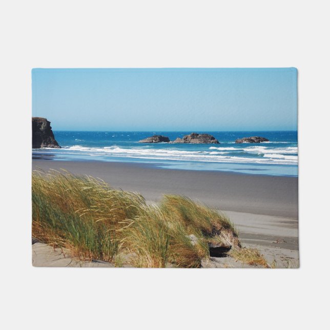 Blaue Meereslandschaft im Sommer Fußmatte (Vorderseite)