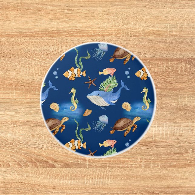 Blaue Meereslebewesen Keramikknauf (Von Creator hochgeladen)