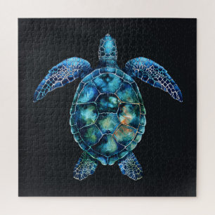 Blaue Meeresschildkröte Puzzle