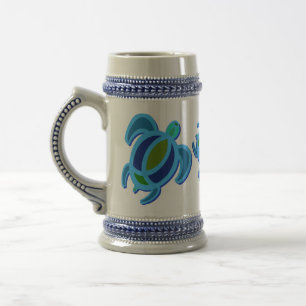 Blaue MeeresschildkröteSteins Bierglas