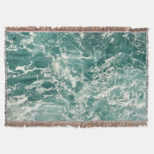 Blaue Meereswellen Decke