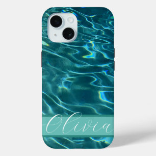 Blaue Meereswellen personalisieren Case-Mate iPhone Hülle