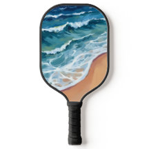 Blaue Meereswellen Wasserfarbe