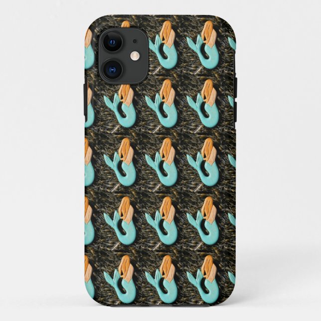 Blaue Meerjungfrau Case-Mate iPhone Hülle (Rückseite)