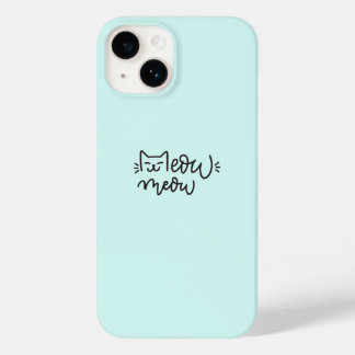 Blaue Meow-Handyhülle Case-Mate iPhone 14 Hülle