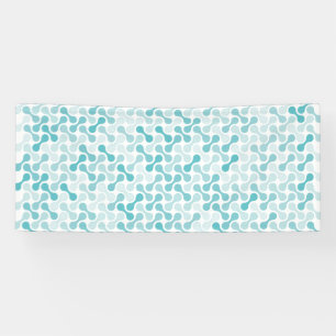 Blaue Metaball-Muster Banner