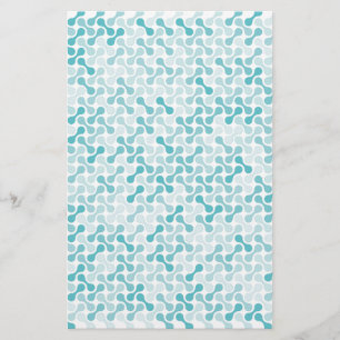 Blaue Metaball-Muster Briefpapier