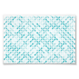 Blaue Metaball-Muster Fotodruck