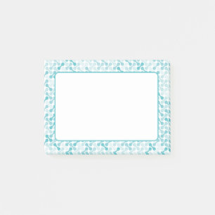 Blaue Metaball-Muster Post-it Klebezettel