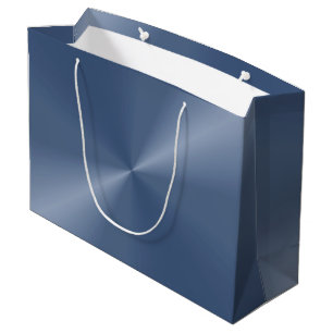 Blaue metallische Geschenk-Tasche Große Geschenktüte