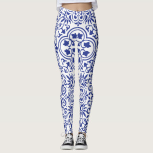 Blaue mexikanische Leggings