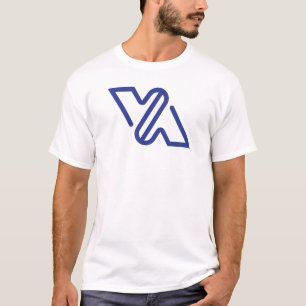Blaue Minimal-Buchstaben-VA-Classic T-Shirt