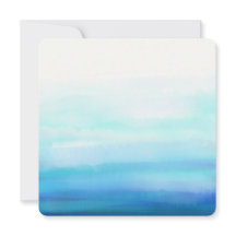 Blaue minimale Wasserfarbenwellen