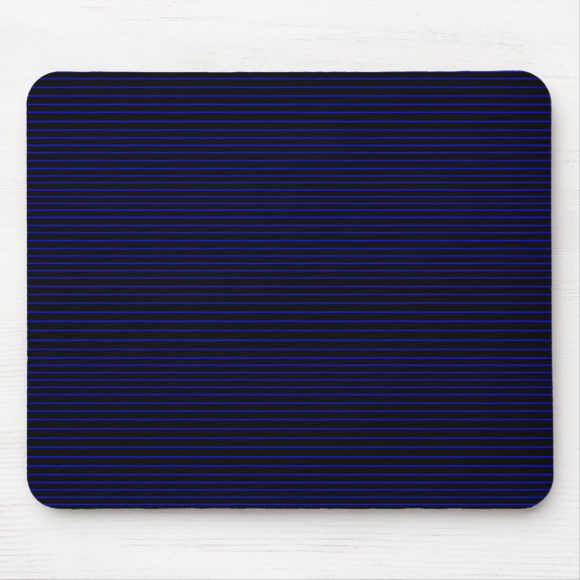Blaue Minimallinien Mousepad (Vorne)