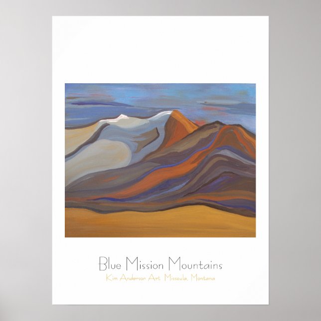 Blaue Missionsberge Poster (Vorne)